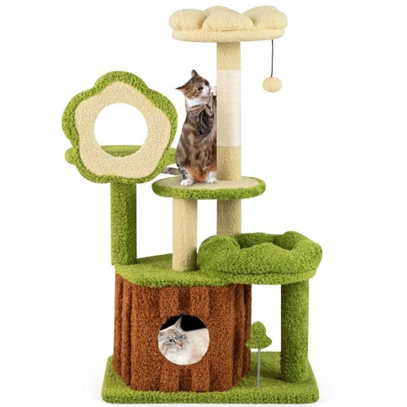 Pelíšek, škrabací sloupek Costway 61 100 cm