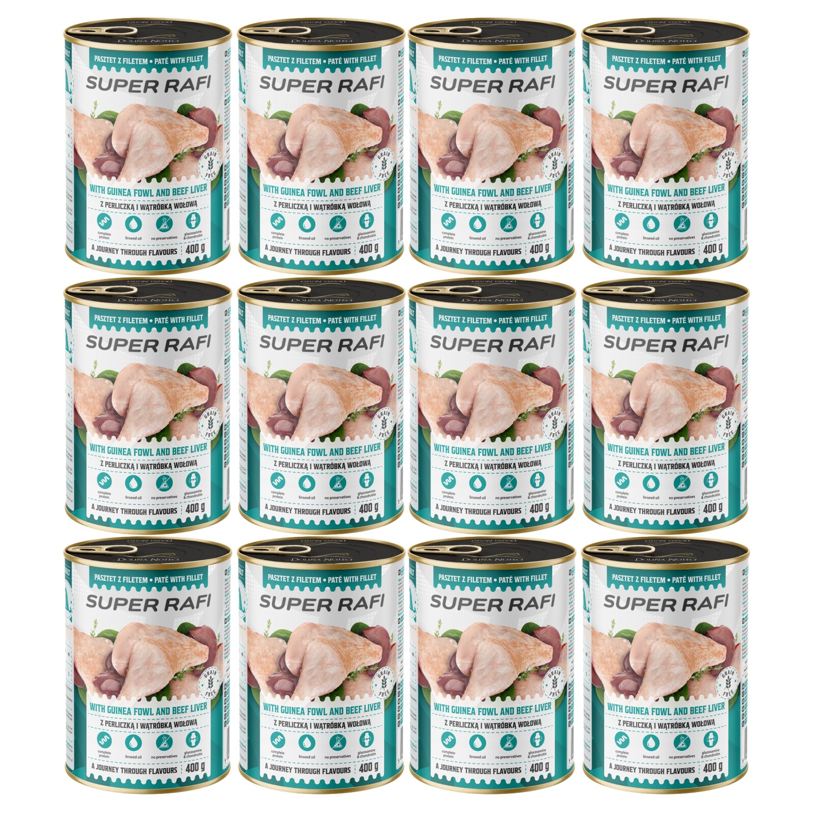 Dolina Noteci Rafi krmivo mokré pro psa perlička játra 12 x 400 g