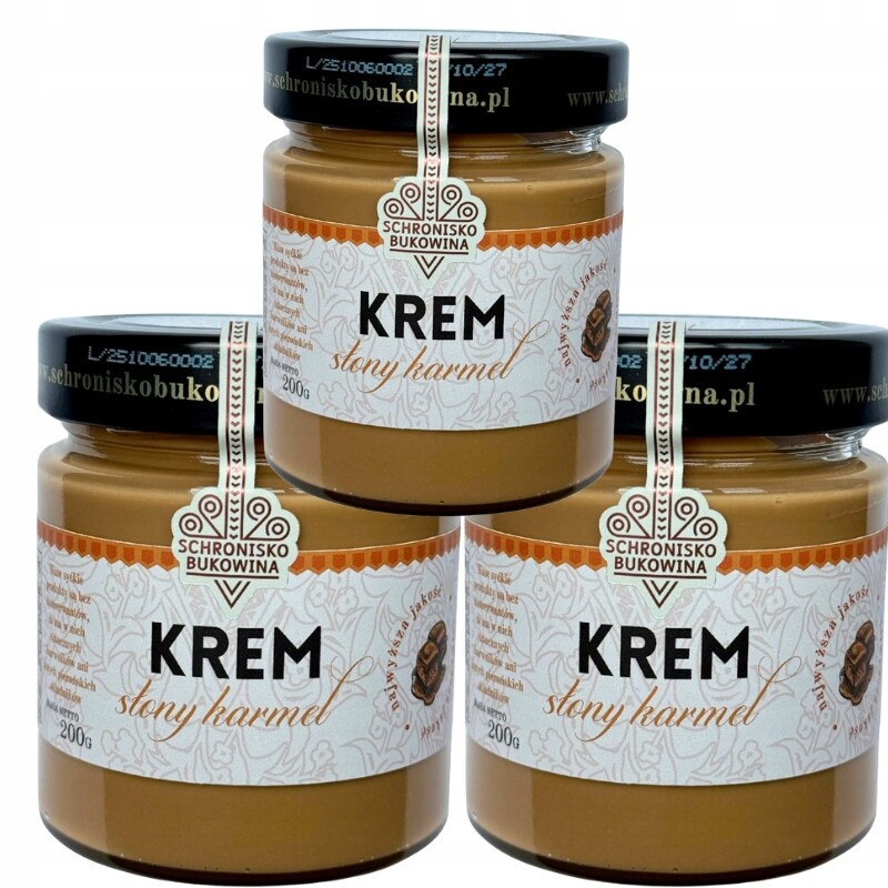Krém Slaný Karamel 200 g Schronisko Bukowina pro dezerty