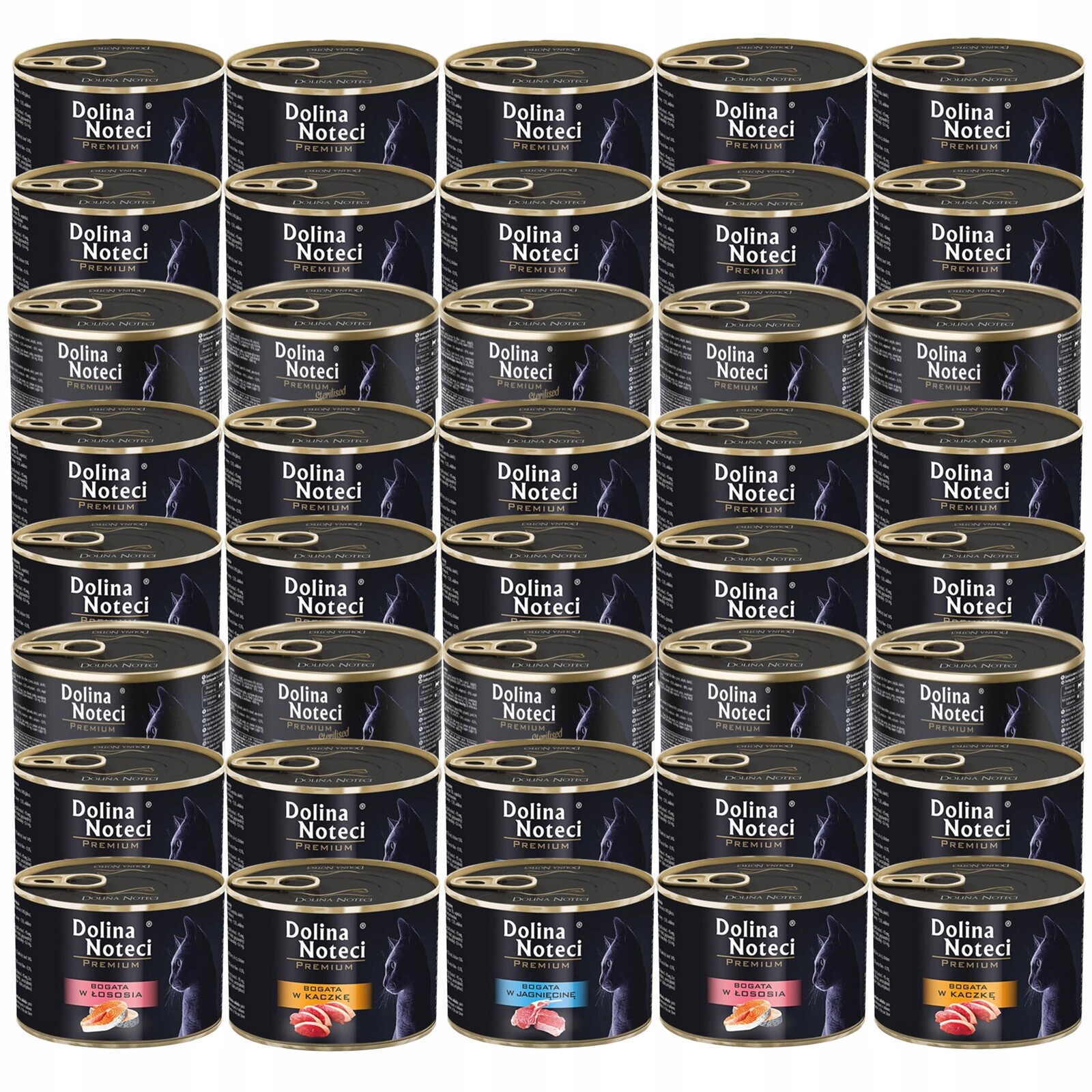 Dolina Noteci Premium Krmivo mokré pro kočky Mix Chutí 40 x 185 g bez obilovin