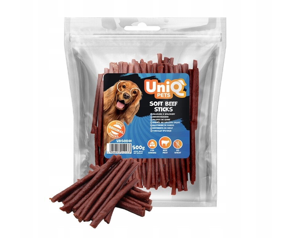 UniQ Pets Měkké Tyčinky 500 g Psí Pamlsek