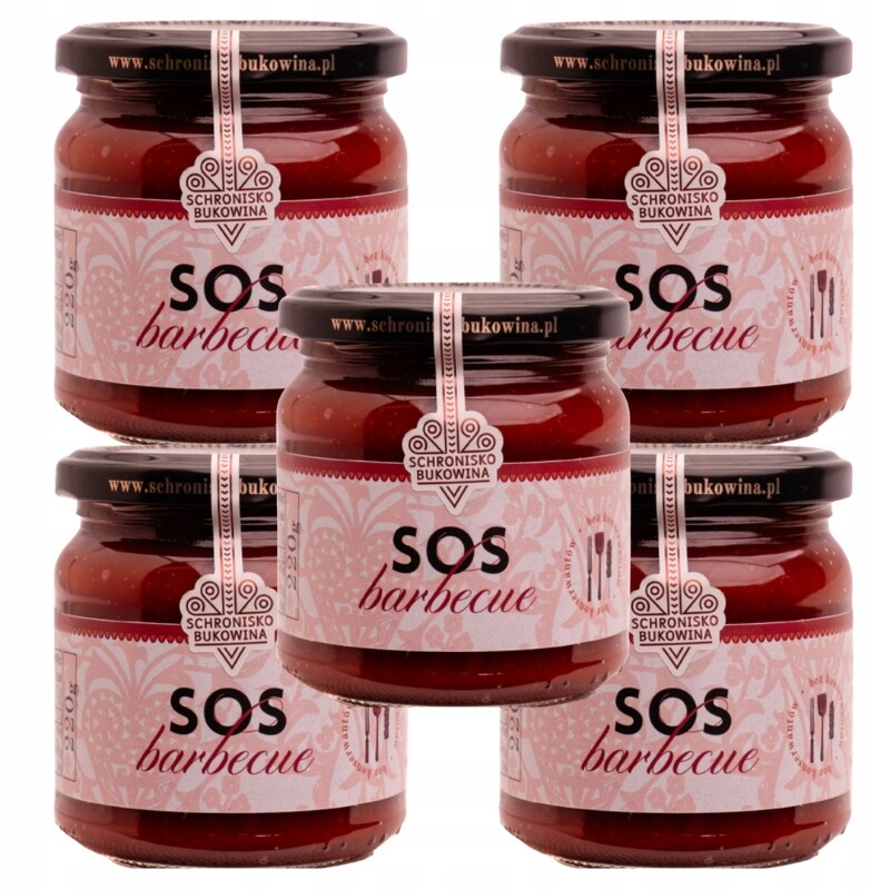 Omáčka Bbq 220 g Přírodní Omáčka Grill Burger Maso Schronisko Bukowina