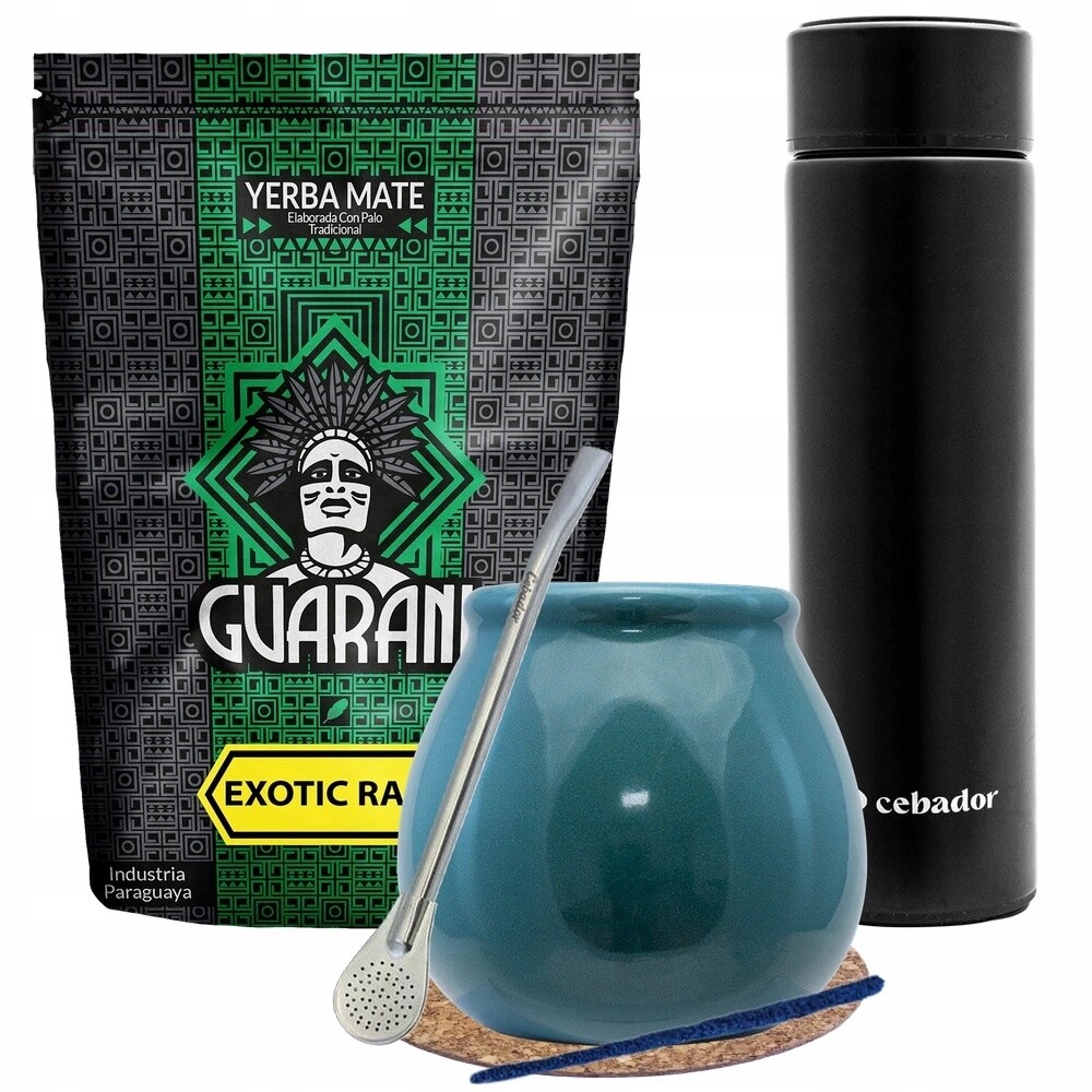 Sada Yerba Mate Guarani Exotic Rain Termoska Led Tykev a Bombilla 500 g
