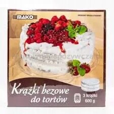 Mako Bezové kroužky na dorty 600 g