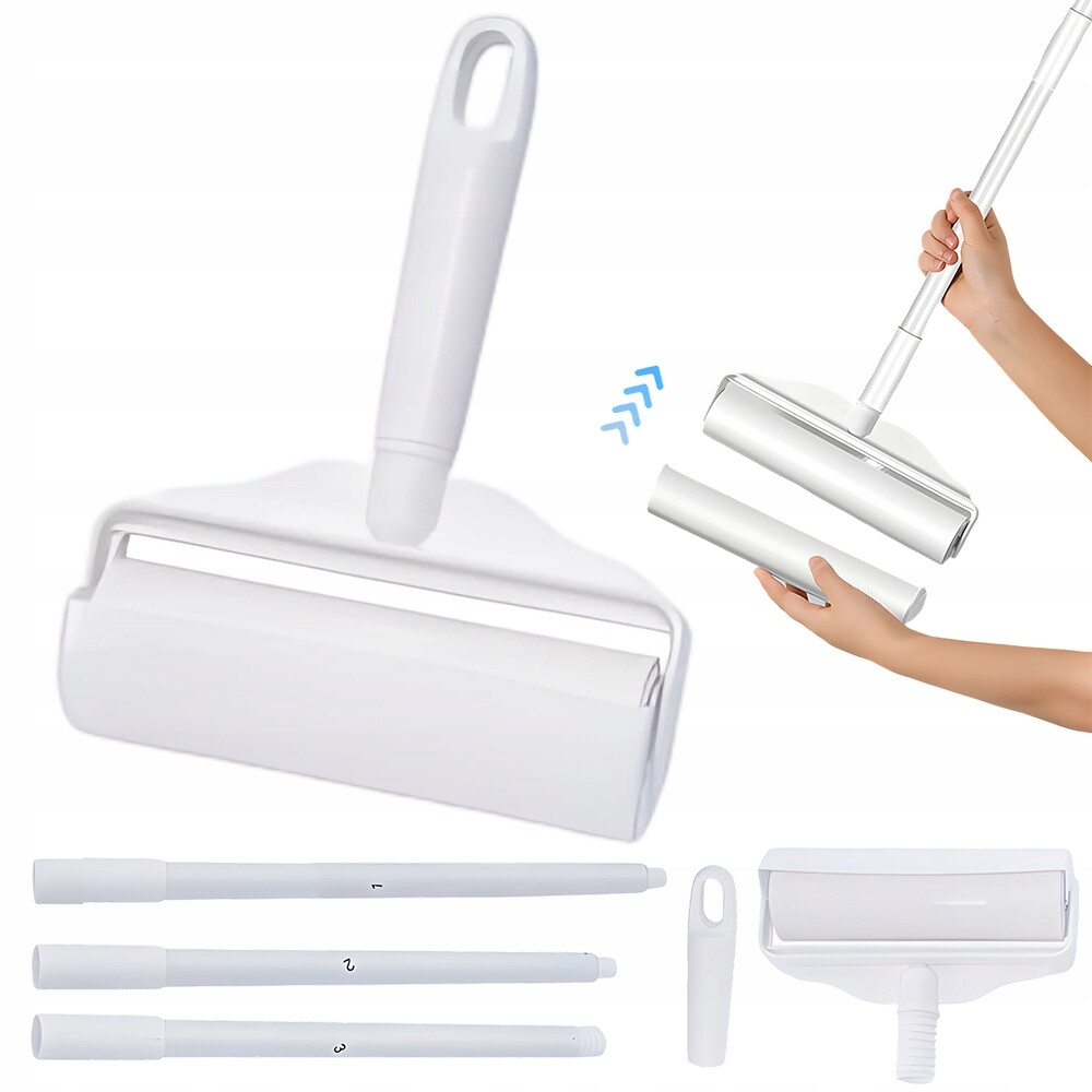 Set Váleček na čištění oděvů ze srsti vlasů se 3 různými tyčinkami