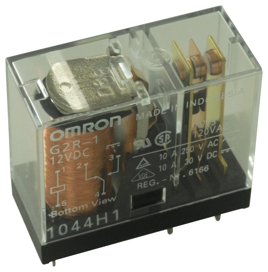 Omron Electronic Components G2R-2A   Dc24 Power Relay, Dpst-No, 24Vdc, 5A, Tht