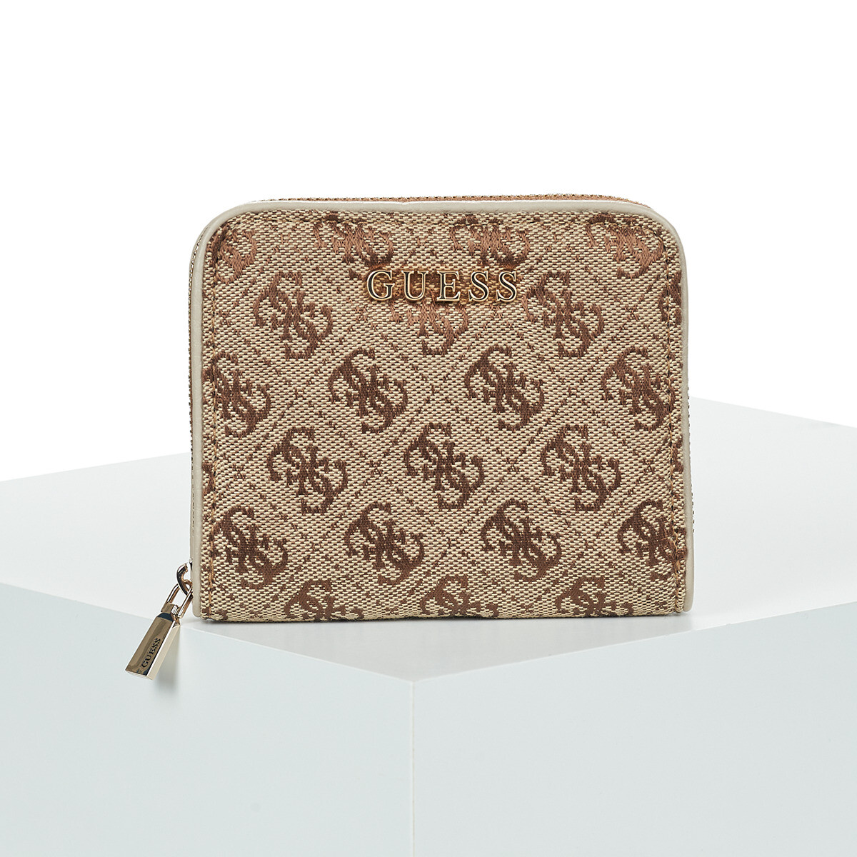 Guess  JESSA SLG SMALL ZIP AROUND  Béžová