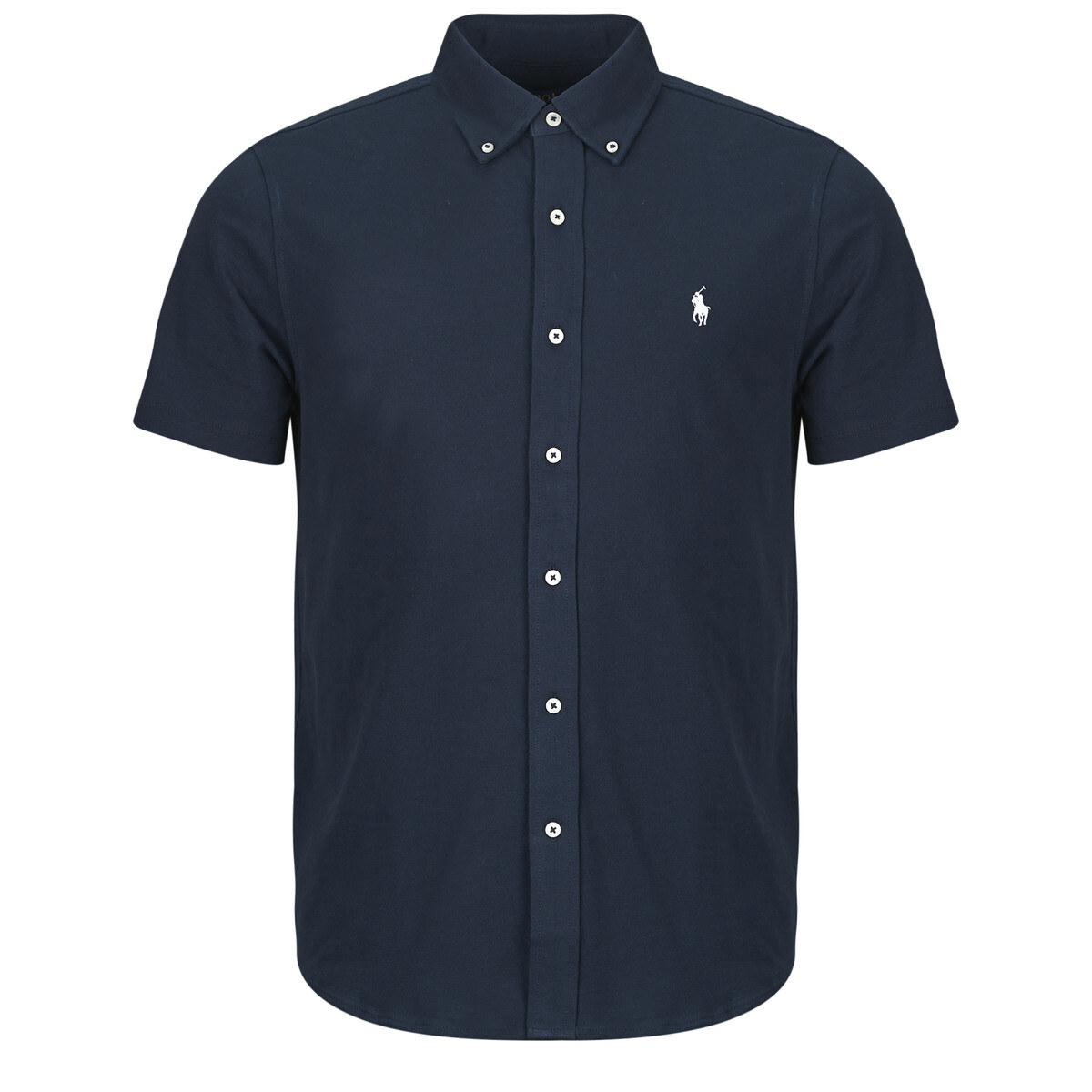 Polo Ralph Lauren  CHEMISE AJUSTEE EN POLO FEATHERWEIGHT  Tmavě modrá