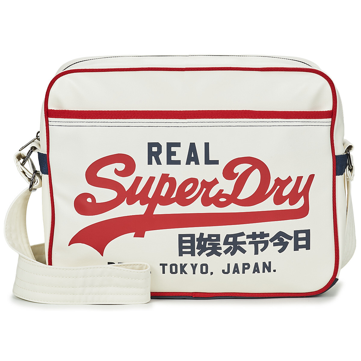 Superdry  RETRO ALUMNI MESSENGER BAG  Bílá