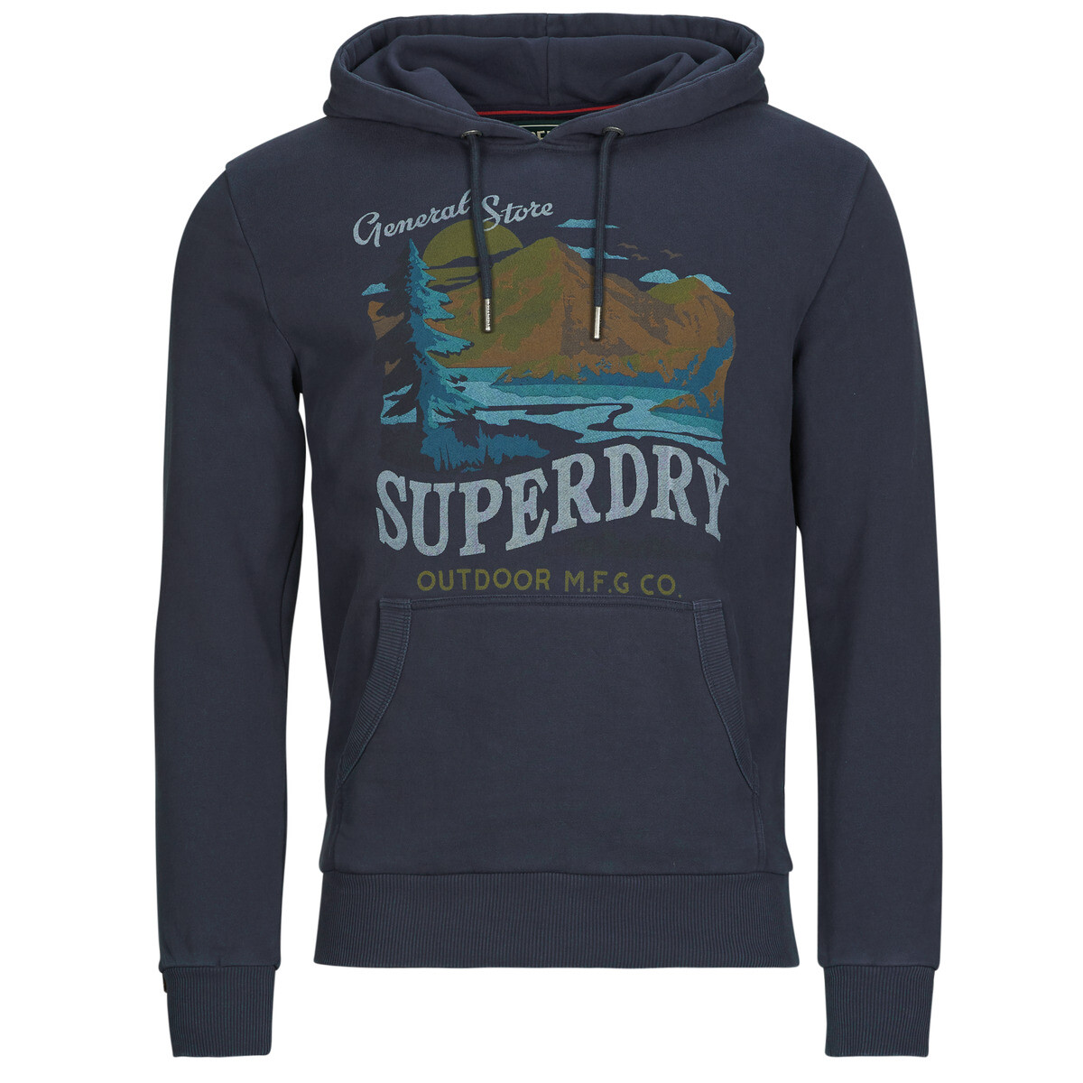 Superdry  Outdoors Mountain Rlxd Hood  Tmavě modrá