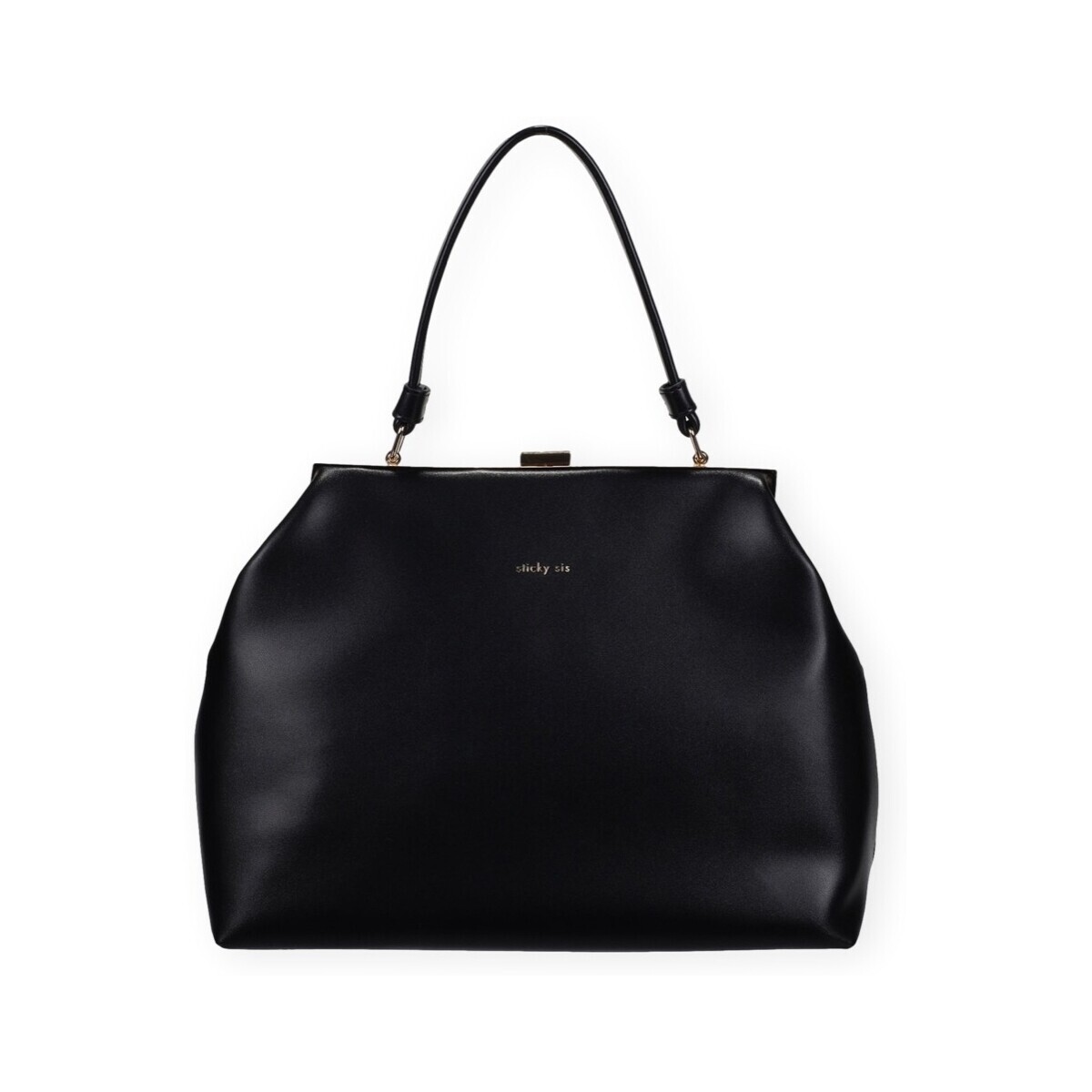 The Sticky Sis Club  Clasp Bag - Black  Černá