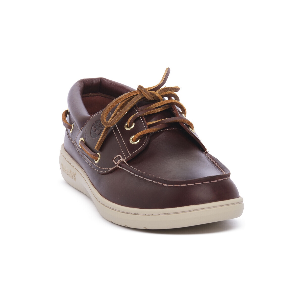 Timberland  BURGUNDY BOAT SHOES  Červená