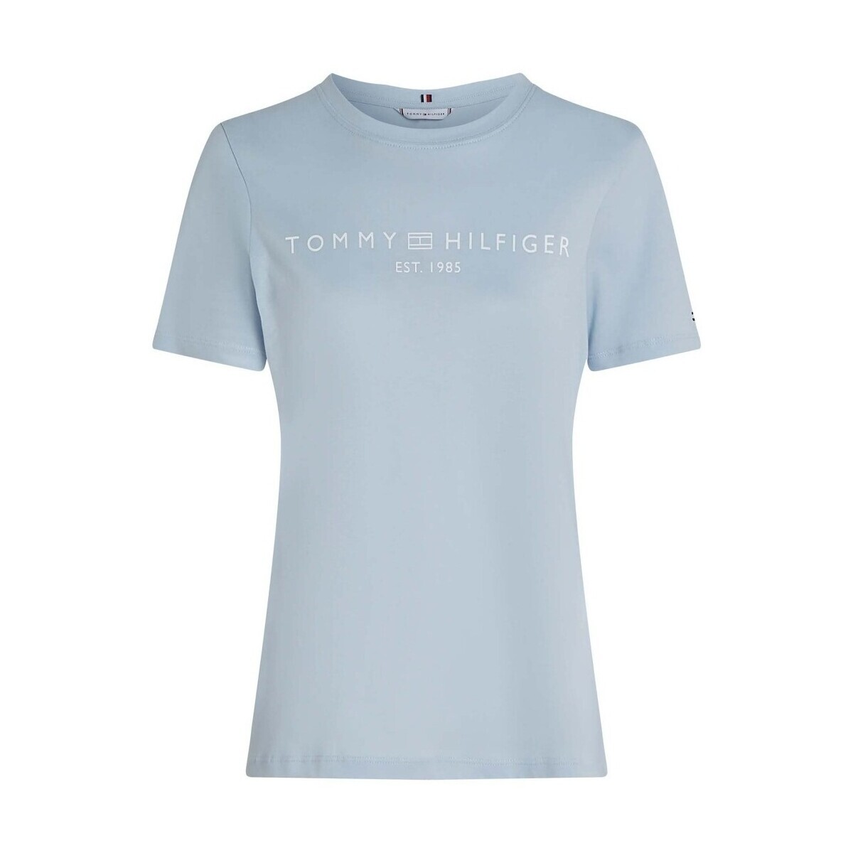 Tommy Hilfiger  REG CORP LOGO C-NK SS  Modrá