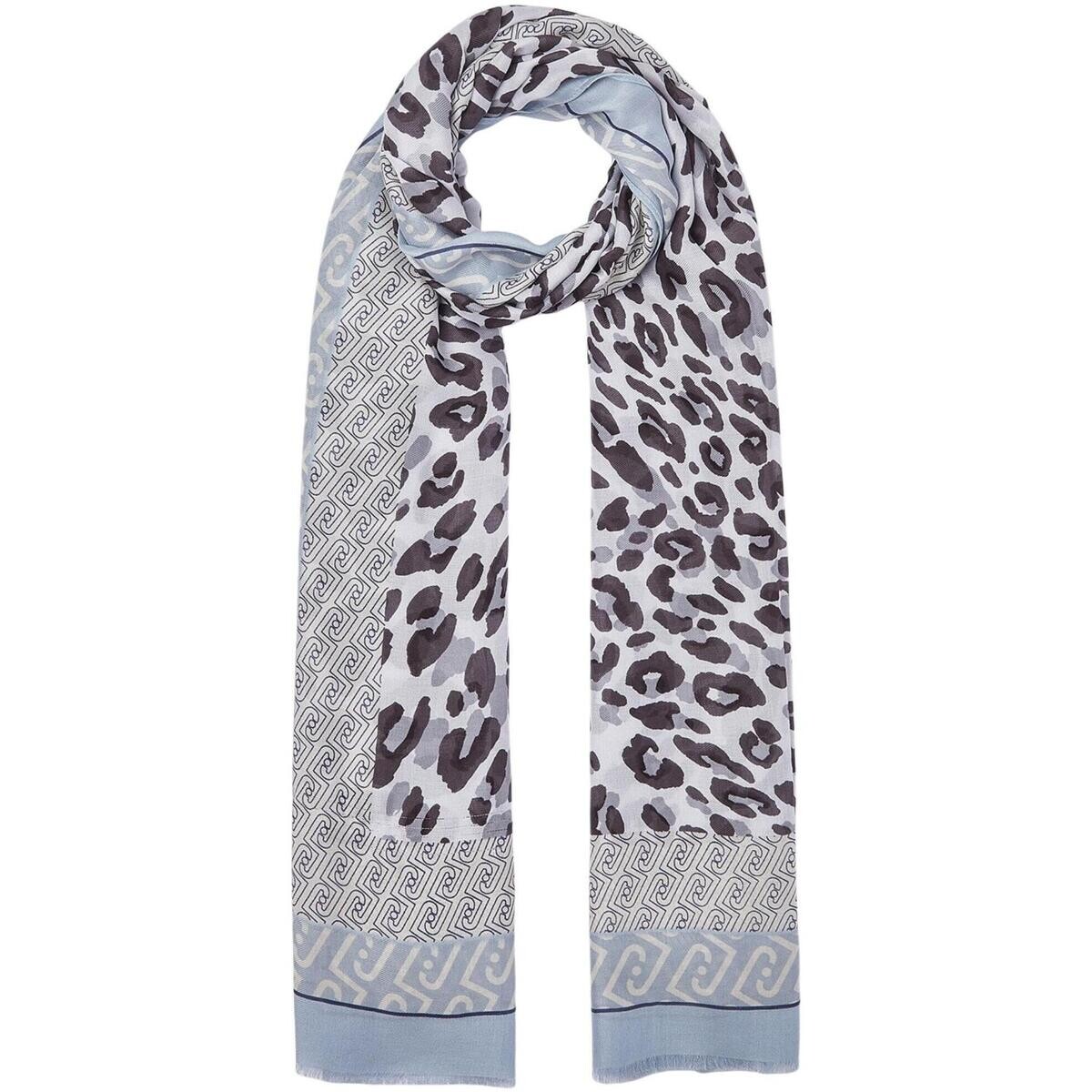 Liu Jo  STOLA PORTALOGO ANIMAL 90X180 2A6041 T4286  Modrá