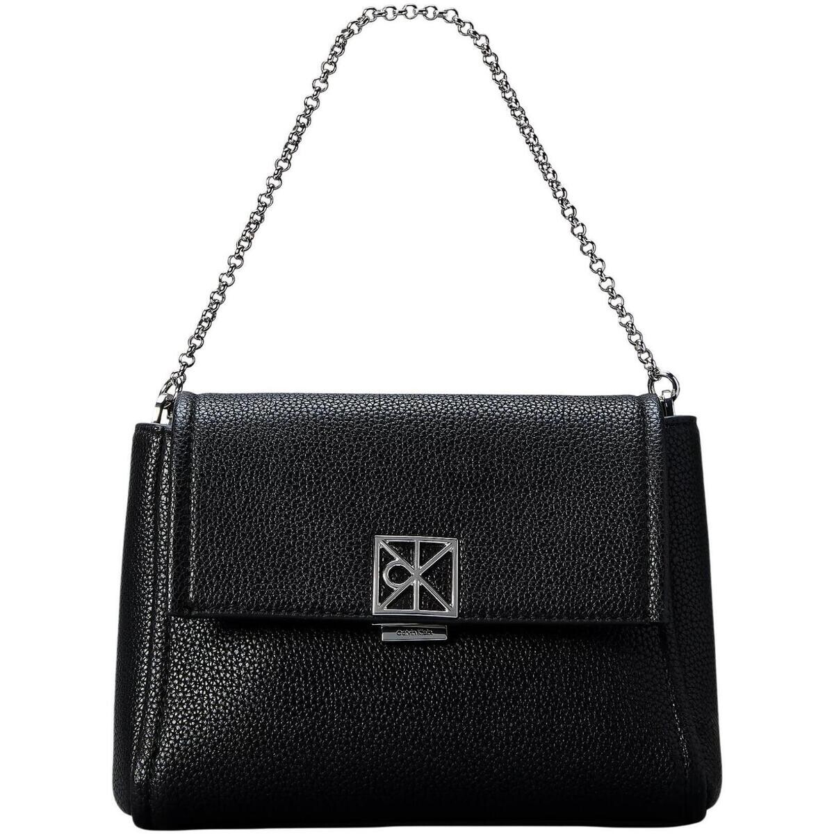 Calvin Klein Jeans  EMBLEM HW PEBBLE CROSSBODY 20 LV04F3511G  Černá