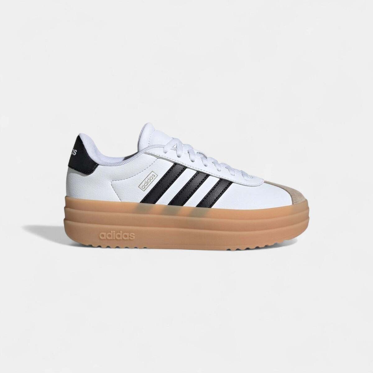 adidas  VL Court Bold Cloud White Core Black Wonder Beige (GS)  Bílá