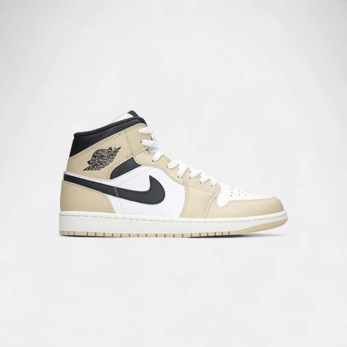Nike  Jordan 1 Mid Summit White Off Noir Rattan  Černá