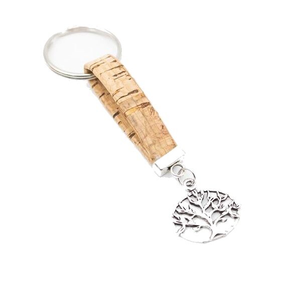 Korkový přívěsek na klíče - Strom života