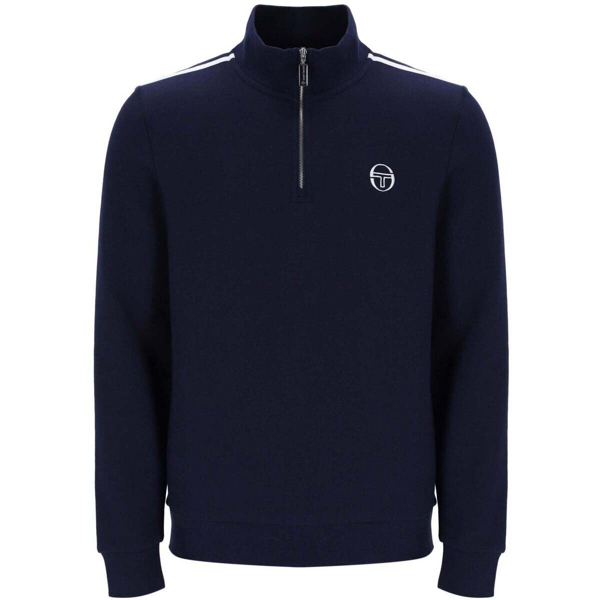 Sergio Tacchini  Locchi 1/4 Zip Sweatshirt Maritime Blue/White  Modrá
