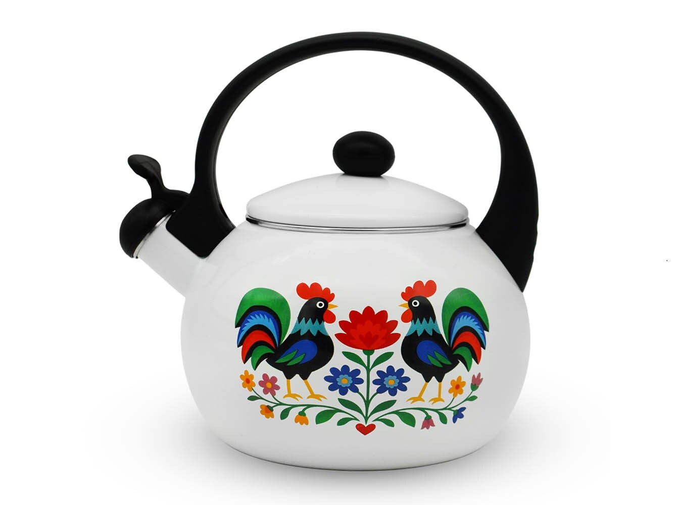 MEYERHOFF Konvice čajník smalt 2,2L FOLK bílá, vč. indukce