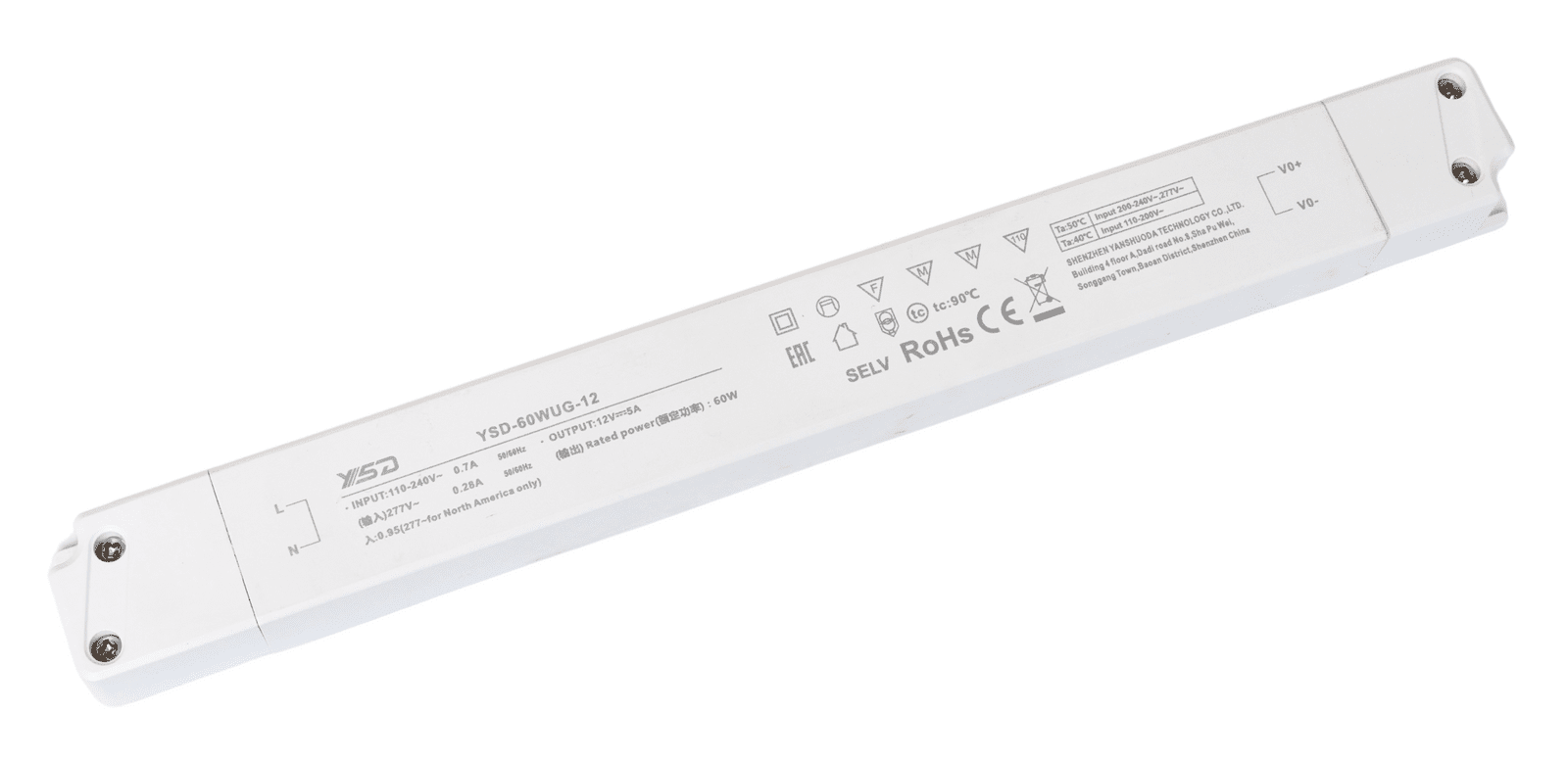 LED Solution LED zdroj (trafo) hybrid CV+CC 12V 60W vnitřní - VZOREK VYP360