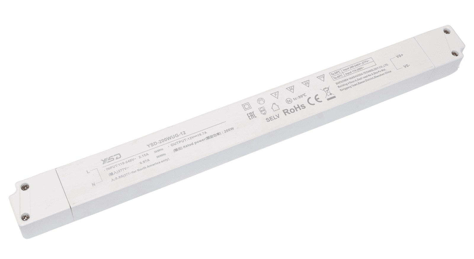 LED Solution LED zdroj (trafo) hybrid CV+CC 12V 200W vnitřní - VZOREK VYP363