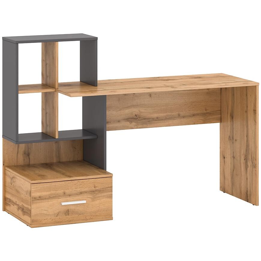 Psací Stůl Stil 3 149cm Dub Wotan/Grafit