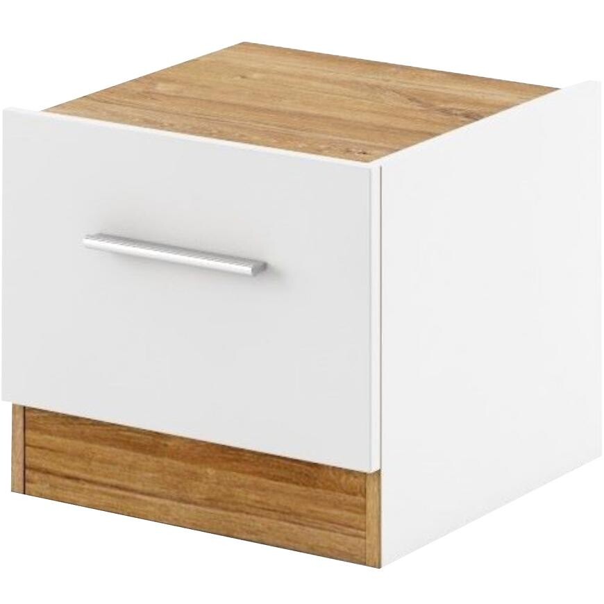 Noční Stolek Dentro 40cm Bílý/Dub Styrling P