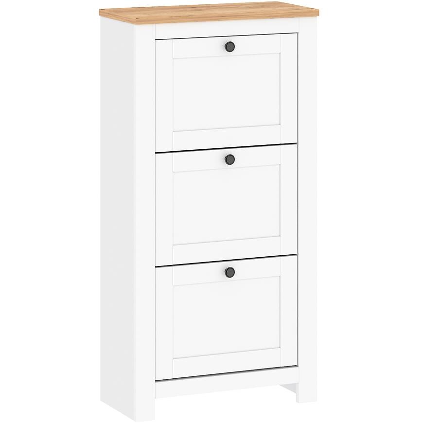 Botník Vesper 3 Bílý/wotan 126.5X36.7X31