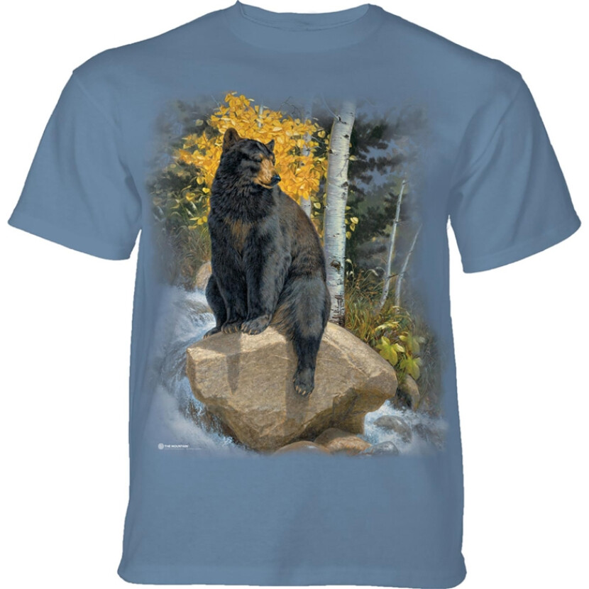 Tričko unisex The Mountain Paws That Refreshes Black Bear (medvěd) - modré, S
