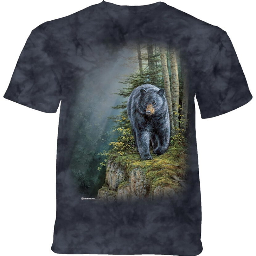 Tričko unisex The Mountain Rocky Outcrop Black Bear (medvěd) - tmavě šedé, XXL