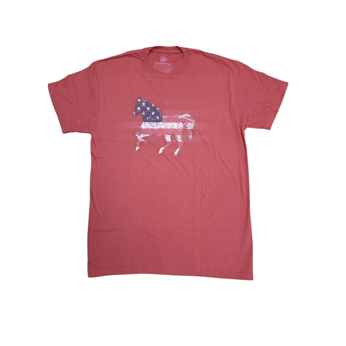 Tričko unisex The Mountain Horse American Paint - červené, 5XL