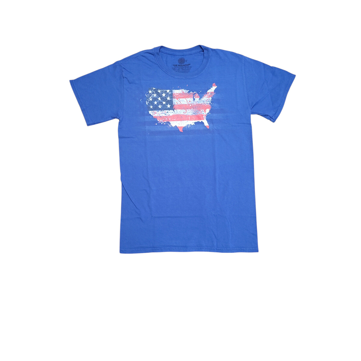 Tričko unisex The Mountain USA American Paint - modré, 5XL