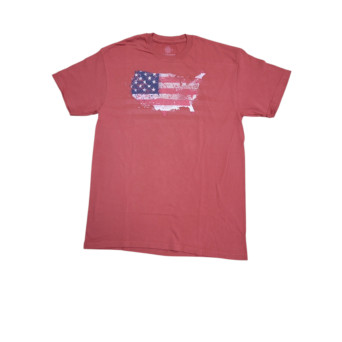 Tričko unisex The Mountain USA American Paint - červené, 5XL