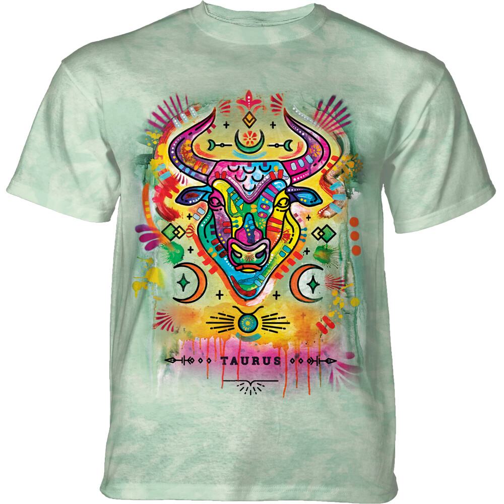 Tričko unisex The Mountain Russo Taurus (býk) - světle zelené, M