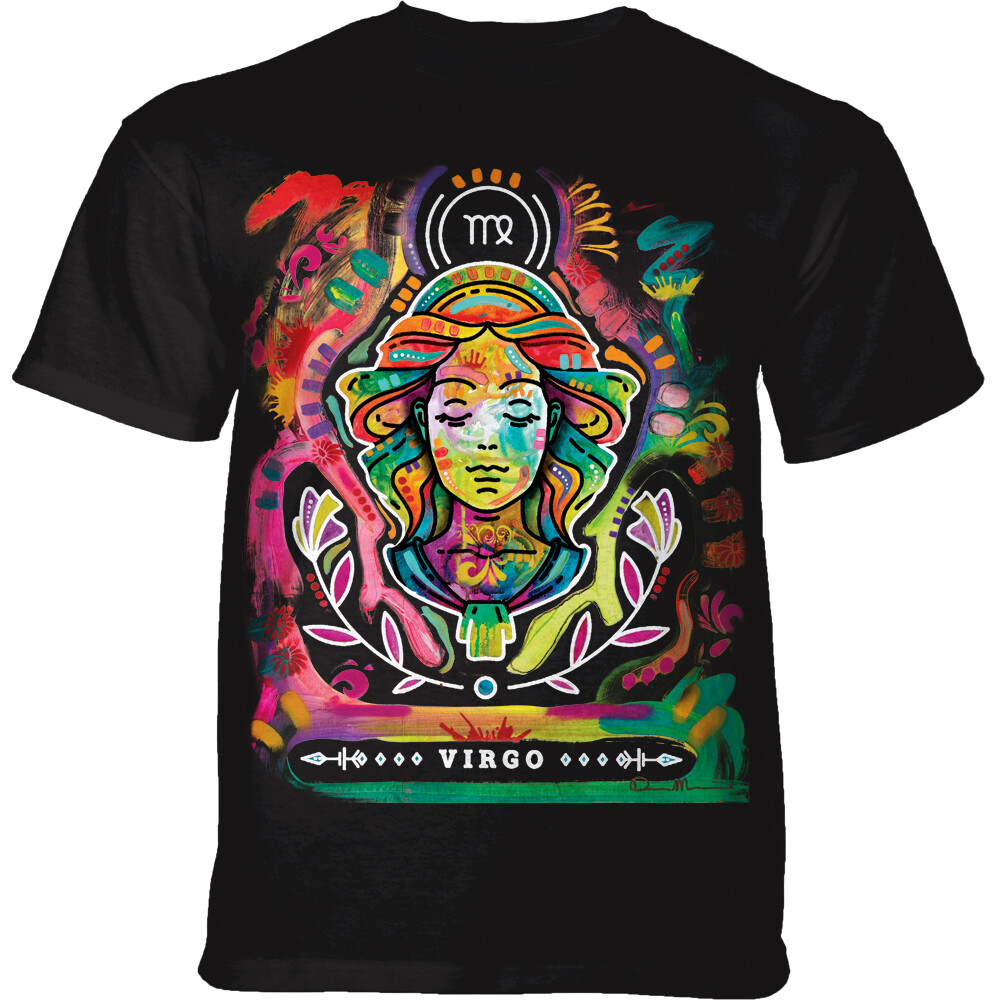 Tričko unisex The Mountain Russo Virgo (panna) - černé, M