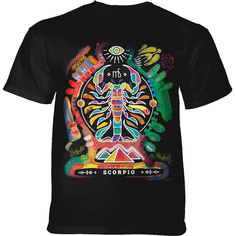 Tričko unisex The Mountain Russo Scorpio (štír) - černé, M