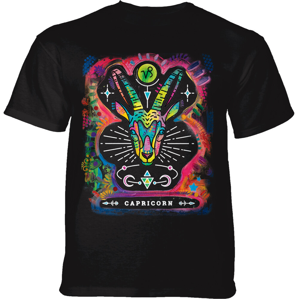 Tričko unisex The Mountain Russo Scorpio (kozoroh) - černé, M