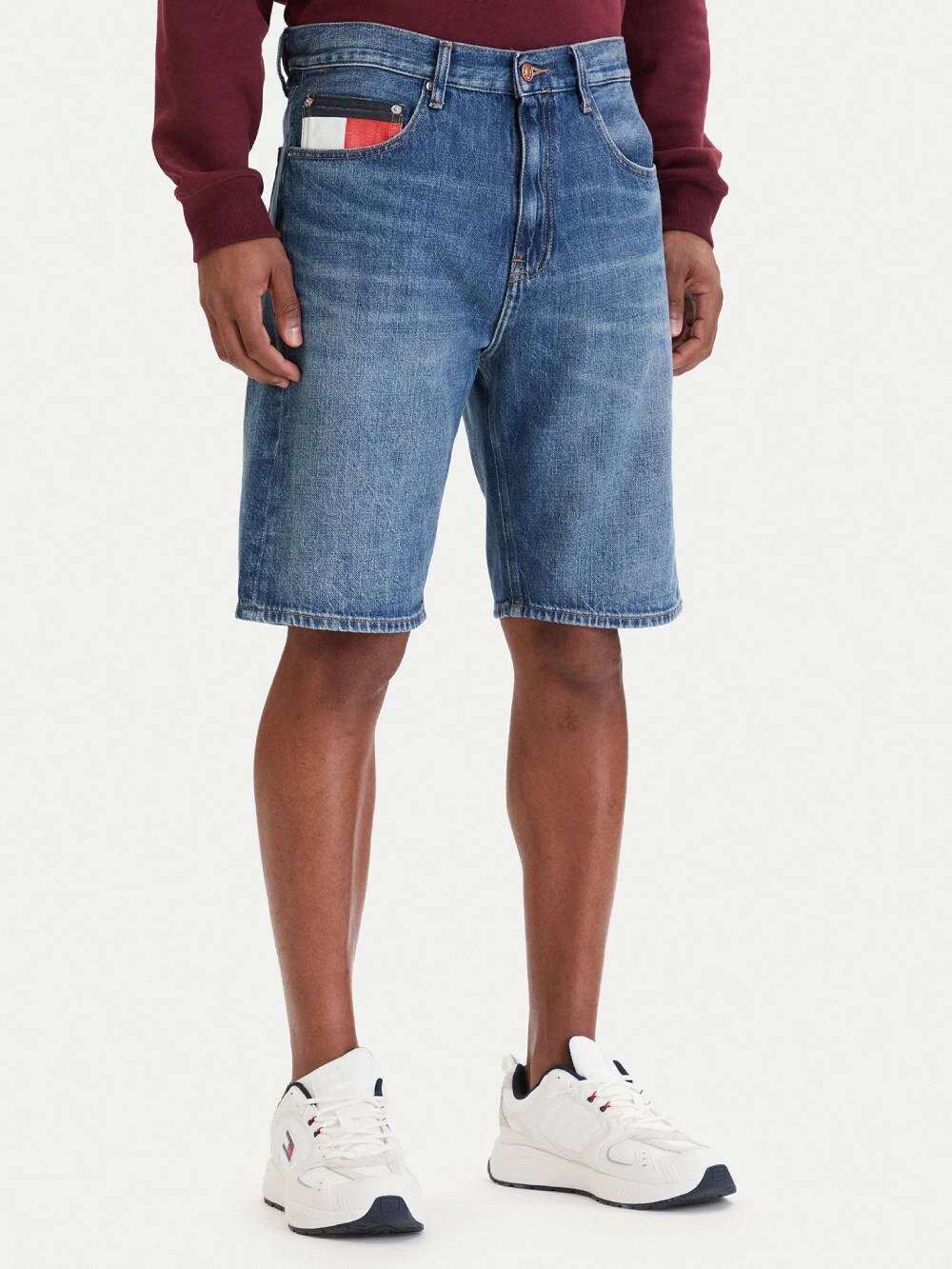 Tommy Jeans pánské modré džínové kraťasy DM0DM229911BK 30
