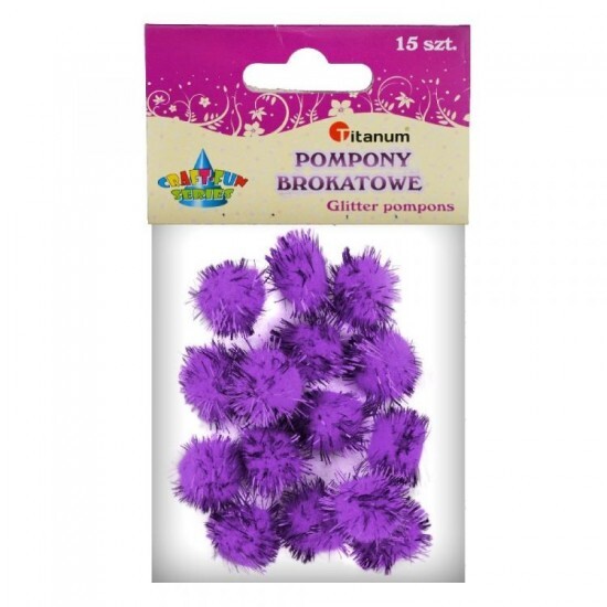 Titanum Bambulky plyšové - metalické fialové - 15 ks - 623781