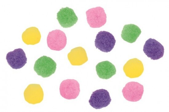 Anděl Bambulky 3 cm - mix barev - 16 ks - 2876