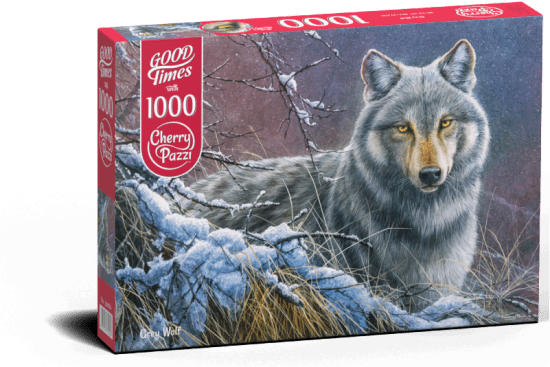 Cherry Pazzi Puzzle Cherry Pazzi 1000 dílků - Šedý vlk - 30080
