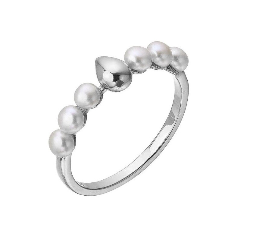 Evolution Group - Pavona Stříbrný prsten s říčními perlami 25005.1 58 mm