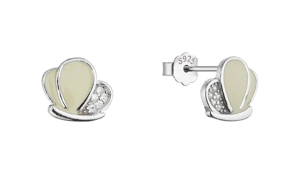 Evolution Group - Pavona Dívčí stříbrné náušnice Motýlci se zirkony 11756.1