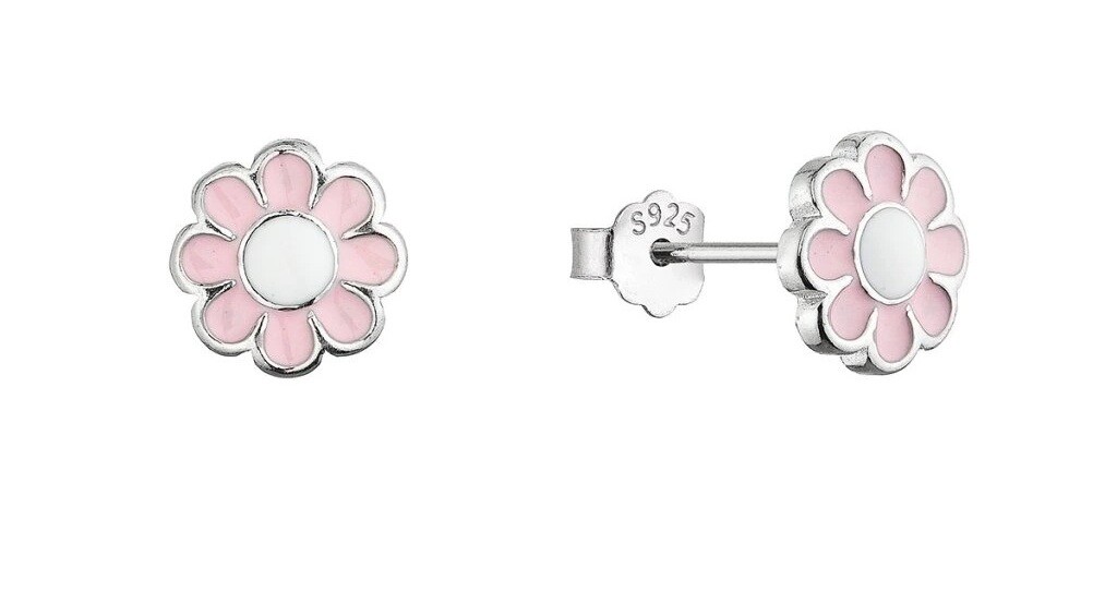 Evolution Group - Pavona Dívčí stříbrné náušnice Kytičky 61139