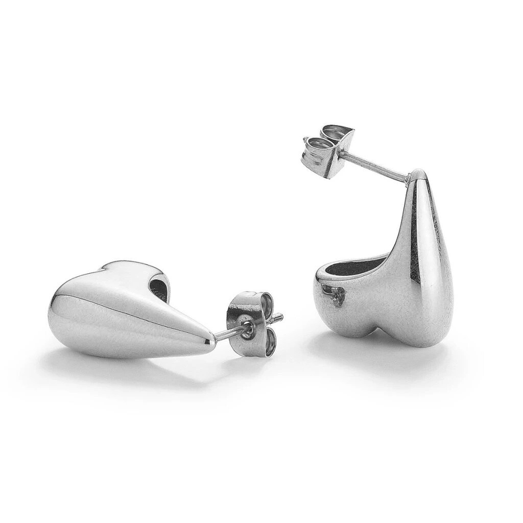 Evolution Group - Pavona Elegantní visací náušnice z oceli HEART