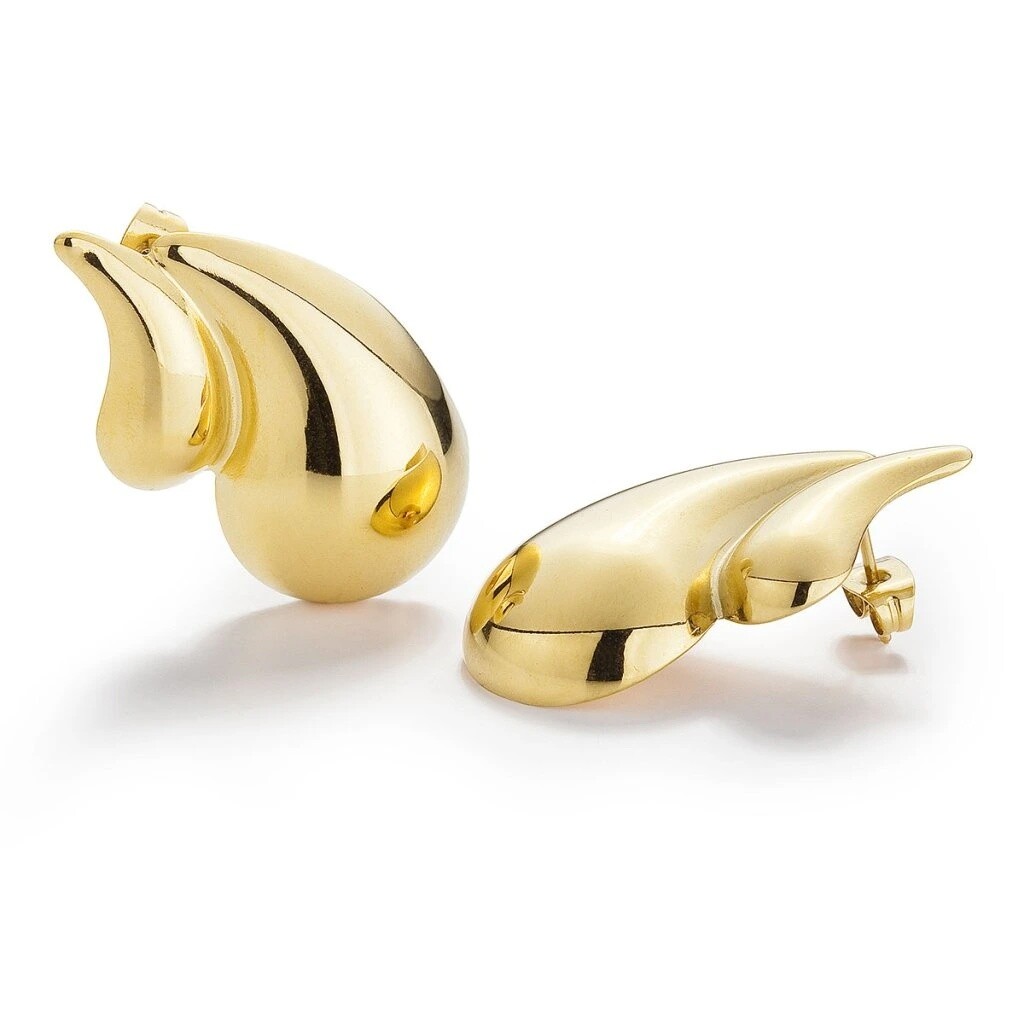 Evolution Group - Pavona Visací pozlacené náušnice Kapky ZETHEA