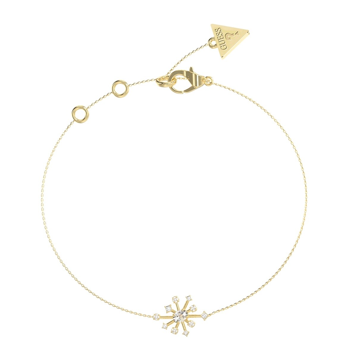 Guess Módní pozlacený náramek Galaxy JUBB05564JWYG 18,4 cm