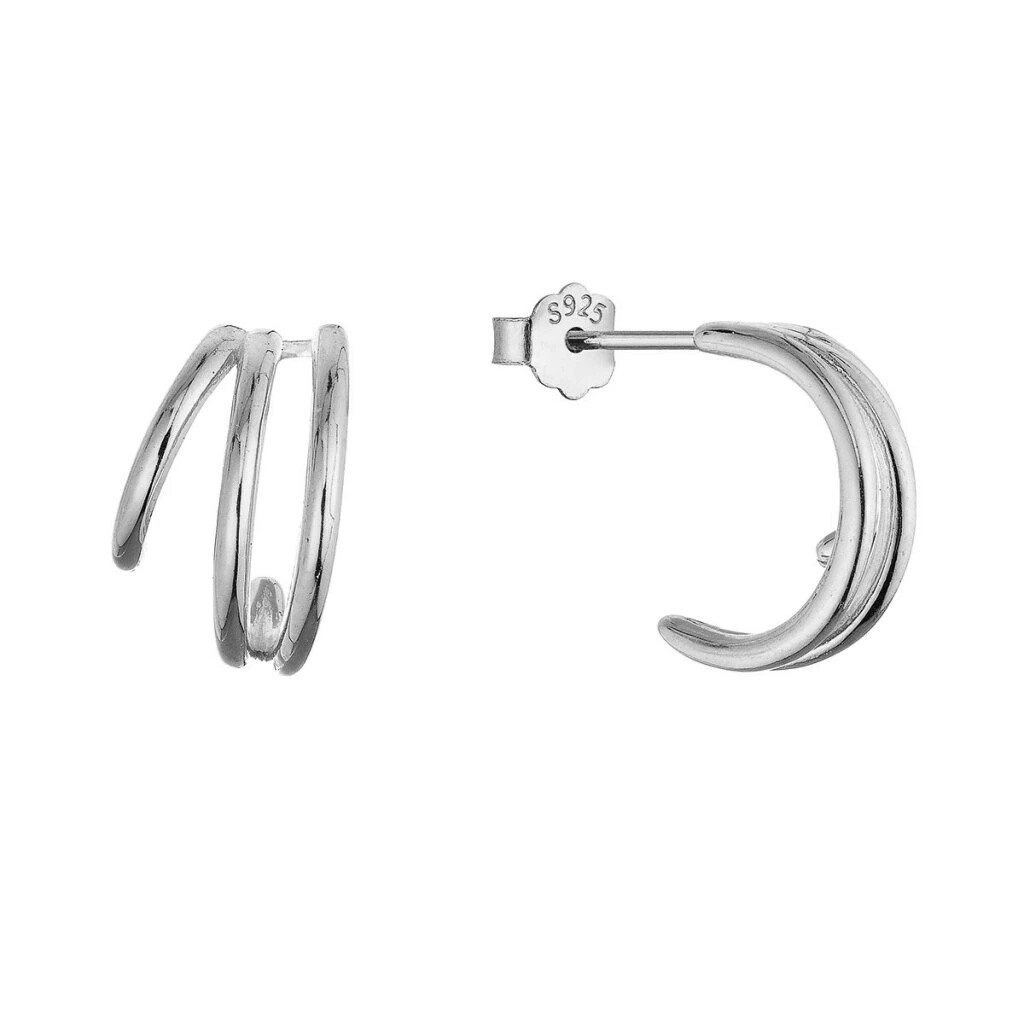 Evolution Group - Pavona Stříbrné kruhové náušnice 61153