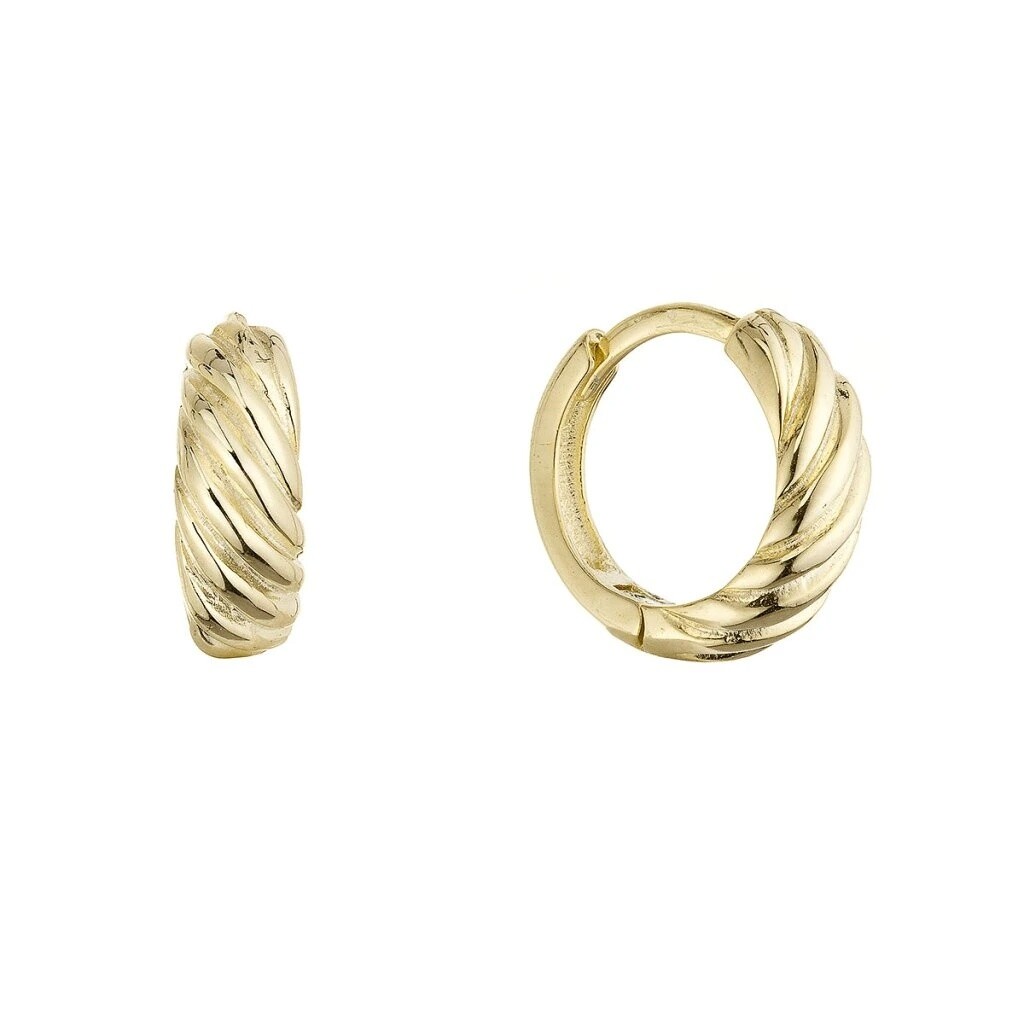 Evolution Group - Pavona Pozlacené kruhové náušnice 61159